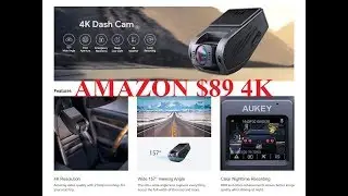 Amazon AUKEY 4K Dash Cam with 6-Lane Wide-Angle Lens Recorder HDR, Loop Recording, G-Sensor