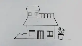 How to draw a Tinny House | How to draw a small house