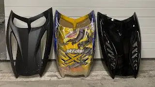 DIY Fiberglass ski-doo Rev 440/Xrs style Hood!
