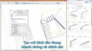 Tạo mô hình cầu thang nhanh chóng và chính xác trong Sketchup