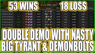 2x Demo Lock Is Insane Massive Demonbolts & Massive Tyrant 58 Wins - 18 Loses  This Is INSANE 9.2.5