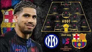 🚨 Inter Milan Vs Barcelona: Barcelona Predicted Lineup With Araujo 🔥 UCL 2nd Leg 2024/25