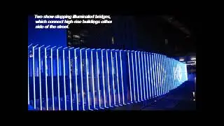 Illuminated bridges|DIFC,| Gate Village  Nulty  Lighting |DIFC&rsquo;s  art galleries Dubai |Gate avenue