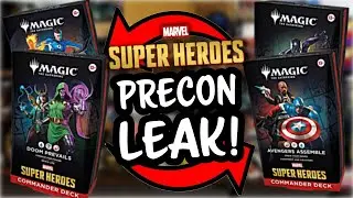 My First Look at the Leaked Marvel Commander Precons