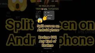 SPLIT SCREEN ON ANDROID PHONE #tutorial #youtubeshorts