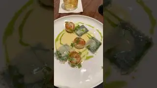My 3-course meal at the Delta One lounge