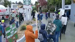 Starbucks Workers on Strike: Picket Line Chants Address Starbucks CEO Brian Niccol