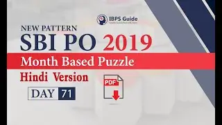 Month Based Puzzle | SBI PO 2019 - Reasoning in Hindi | (Day - 71)