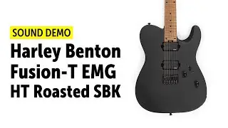 Harley Benton Fusion-T EMG HT Roasted SBK - Sound Demo (no talking)