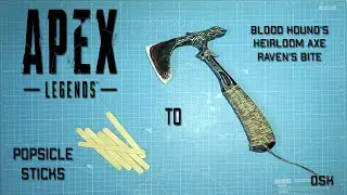 Blood Hounds Heirloom AXE (Raven's Bite) Apex Legends DIY
