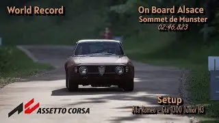 ⏱️World Record🏆ON BOARD / Alsace - Sommet de Munster | Alfa Romeo - H3 | Setup | Assetto Corsa Rally