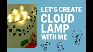 I Made a Cloud Lamp at Home ☁️✨|DIY Cloud Lamp Tutorial | Aesthetic Room Decor🌈|Crafts by Farah...