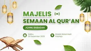 LIVE PEMBUKAAN SEMAAN AL QURAN JQHNU BABADAN DI DESA GUPOLO || 26 DESEMBER 2025