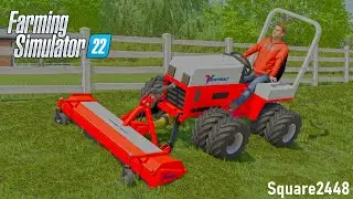Mowing STEEP Hills With Ventrac Mower! | FS22 Landscaping