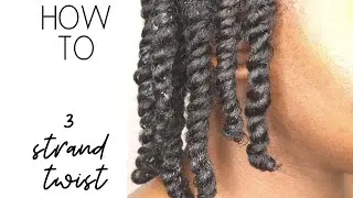 How to 3 Strand Twist *DETAILED* | Protective Style Tutorial