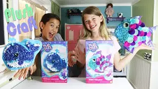 The Orb Factory Plush Craft Fancy Fish Pillow & Whale!  Fun Unboxing and Assembly!