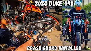 FINALLY CRASH GUARDS AND SAB ACCESSORIES AAGAI😍| DUKE 390 Gen3 getting ready to TOUR