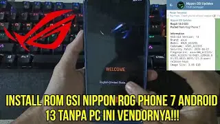 Semua Hp jadi Rog Phone 7 Android 13? Install Rom Custom Rog Ui GSI Nippon Pakai Twrp Tanpa Pc!
