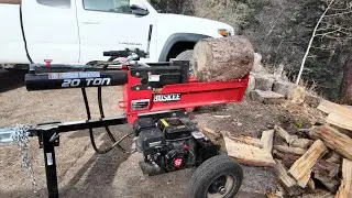 Will the Huskee 20 ton log splitter split big tough wood?