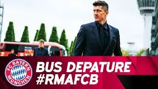 FC Bayern Bus Depature ahead of Real Madrid  | #RMAFCB
