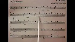 20 Andante by Edward Elgar piano accompaniment at rehearsal speed
