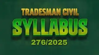 SYLLABUS TRADESMAN CIVIL | civil Engineering psc | Overseer | Civil tips psc class #kpsc #syllabus