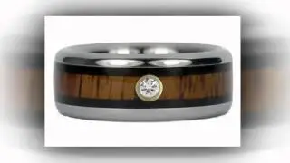 Custom Koa Wood Titanium Rings
