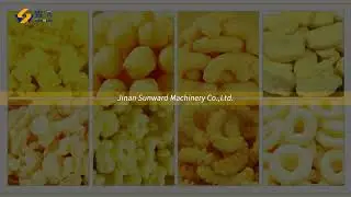 Puffed #snacks production #equipment making cheese balls corn sticks cocoa puffs manufacturing plant