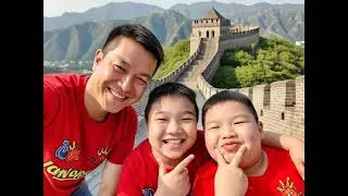 China great wall family trip