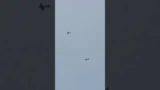 2x WWII Fighters Flying Overhead #wwiiplanes #fighterplane #planespotting