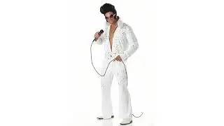 2017 Halloween Reviews! Aloha Elvis Adult Costume,White,Large