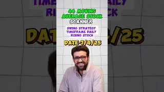 44 moving average daily stock scanner | swing strategy | #44ma  #44movingaverage
