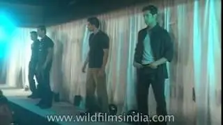 Model turned actors John Abraham and Raman Lamba walk the ramp