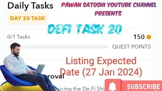20th Day (16 Jan) De.fi Task 20  by Pawansatoshi # freeairdrop #freemining #freeairdrops #crypto