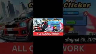 Roblox car race clicker codes #roblox #shortvideo