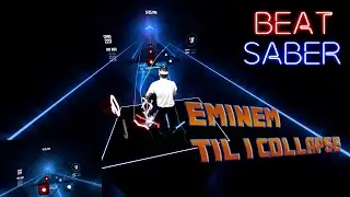 Beat Saber | Eminem - Till I Collapse (Expert) | Mixed Reality | Oculus Quest 2