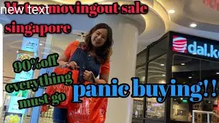Metro one of the biggest mall in singapore ... closing down!  up to 90% off.. everything must go!
