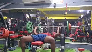 Flat bench press 71 kgs for 1RM @ B.W 70.7 Kgs.