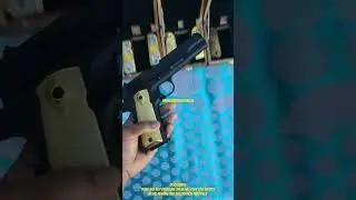 Colt 1911 CO2 airgun with custom metal brass grips in India no license required#shorts