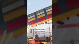 Ride collapses at fair in India, killing 2 #shorts