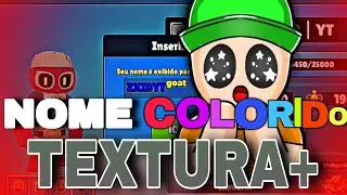COMO COLOCAR NOME COLORIDO (TEXTURA) ATUALIZADO 2025