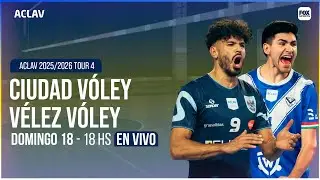 EN VIVO 🔴 || CIUDAD VÓLEY vs VÉLEZ SARSFIELD - VÓLEY ACLAV 2025/2026 TOUR 4