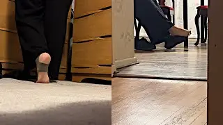 Nylon Shoeplay: Double Shift Aching & Itching Part 1/2