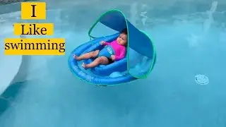জিমিন বেবি Like swimming, ￼pool florida/ 5 months baby 👧 reaction#cutebaby#youtubevideo&hellip;💗