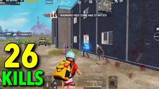 BEST SQUAD WIPE EVER!!! | 26 KILLS SOLO VS SQUADS | PUBG MOBILE