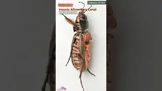 Insects Alimentary Canal Animation | Insects Anatomy | Insects AI Art | 36