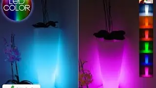 light up vase LED rechargeable,Glowing LED flower pot! Remote color changing RGB led flower pot ,LED