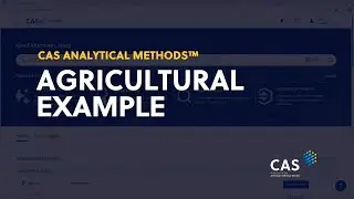 CAS Analytical Methods: Agricultural Example