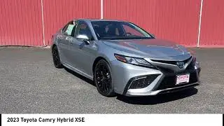 2023 Toyota Camry New Celestial Silver Metallic Black Perforated Leather NEWPORT OREGON PRE_OWNED T