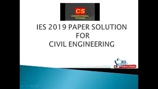 IES 2019 CIVIL ENGINEERING SOM QUESTION SOLUTION 6